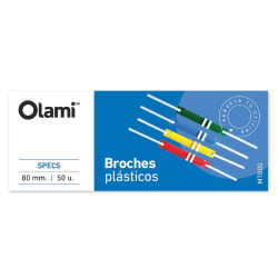 Broche Nepaco Plástico Olami x 50 un. MT800
