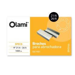 Broches Olami N°21/6 x 1000 un. BRO266