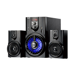 Parlante multimedia 2.1 (NSPAM82L) con FM, Bluetooth, MP3 y luces