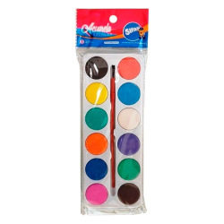 Acuarela Escolar Sifap x 12 Colores + Pincel