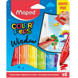 Marcador Maped Color Peps para Vidrio con Paño