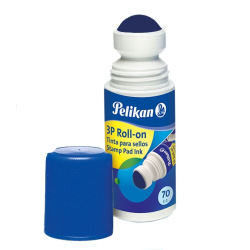 Tinta Pelikan 3p para Sello de Goma 70 ml Roll On Azul