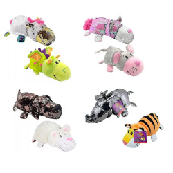 Flipazoo - Peluche reversible 13cm con lentejuelas