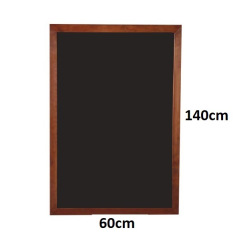 Pizarra Olami Negra Magnética marco de madera 60 x 140 cm
