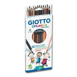 Lápiz Giotto Skin Tones x 12 colores largos