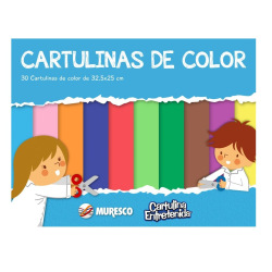 Block Cartulina Entretenida Muresco N5 x 30 hojas Cartulina de Color