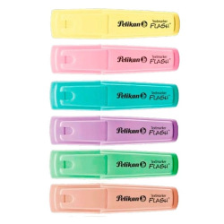 Resaltador Pelikan Flash Pastel Chato