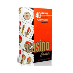Naipes Casino x 40 plastificados
