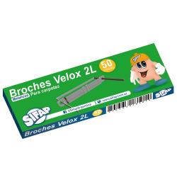 Broche Nepaco Sifap Metalicos x 50 unidades 2l Velox