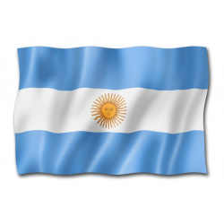 Bandera Argentina 45 x 72cm con sol Emblemas Argentinos