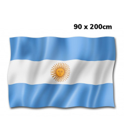 Bandera Argentina Emblemas Argentinos 90 x 200cm con Sol