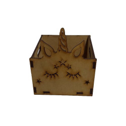 Cajón Unicornio Estrella/Corazón 10 x 11 x 11cm 3mm