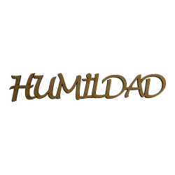 Palabra Humildad 4 x 23cm