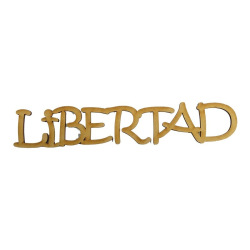 Palabra Libertad 4 x 23cm