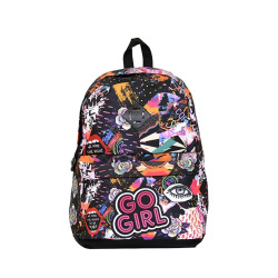 Mochila De Espalda Talbot Estampada Go Girl 37997