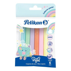 Crayón Pelikan Pelicrayones Jumbo X6 Pastel 50600621