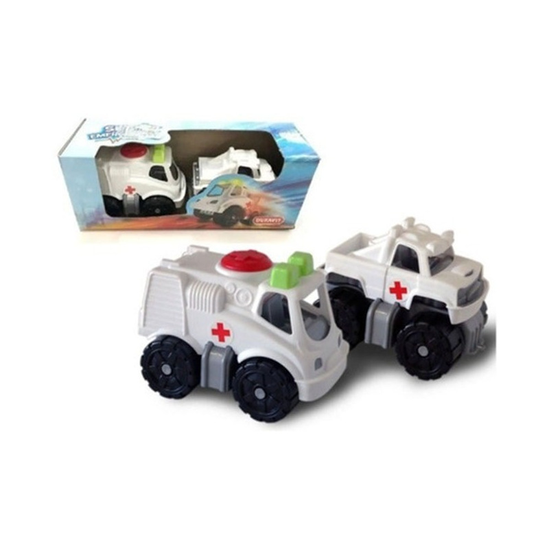 Duravit-Set Emergencias Mini, Set de emergencia duravit con dos vehículos Ambulancia y Camioneta de rescate