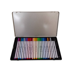 Marcador Stabilo Pen 68 Brush X25 P/Pincel Lata 41276