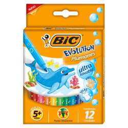 Marcador Bic Ultra Lavable X12 Colores 944094