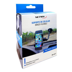 Trípode Netmark P/Celular Para Auto Flexible Nm-Hc21
