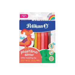 Plastilina Pelikan 180gr Surtido Glitter X10