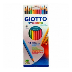 Lápiz Giotto Stilnovo Acuarelables X12 Colores 255700es