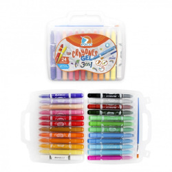 Crayón Ezco Gel X24 Colores +Pincel