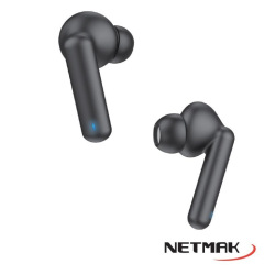 Auricular Netmak In-Ear C/Estuche Negro Nm-Air5