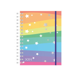 Agenda Onix 10x15 Diar Esp Rainbow 2024