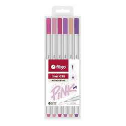 Microfibra Filgo Liner 038 0.4 X6 Pink L38-E6-Pink