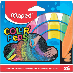 Tiza Maped P/Aceras X6 Colores 936010