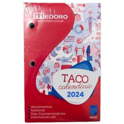 Taco Calendario Medoro 2024