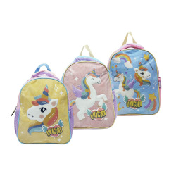 Mochila Espalda Lsd Unicornios 12pulg 91.20600