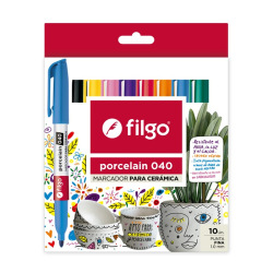 Marcador Filgo Porcelain X10 Surtido Pcn040-E10