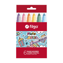 Marcador Filgo Pinto Jumbo Pastel X6 Cmj-E6-Pas