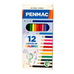 Lapiz Penmac X12 Colores Largos 160103es