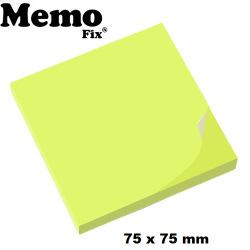 Nota Autoadhesiva Memo Fix 75 x 75 mm Verde Neon x 80 hojas 603