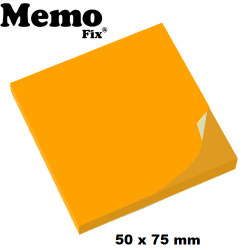 Nota Autoadhesiva Memo Fix 50 x 75 mm Naranja Neon x 85 hojas 602