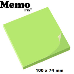 Nota Autoadhesiva Memo Fix 100 x 74 mm Verde Pastel x 100 hojas 204