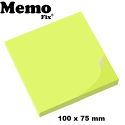 Nota Autoadhesiva Memo Fix 100 x 75 mm Verde Neon x 80 hojas 604