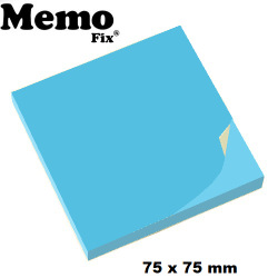 Nota Autoadhesiva Memo Fix 75 x 75 mm Celeste Neon x 80 hojas 603