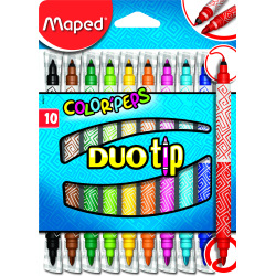 Marcador Maped Color Peps Duo Tip x 10 colores