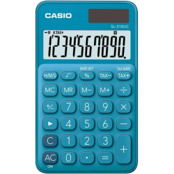 Calculadora Casio Sl-310uc 10digitos Azul