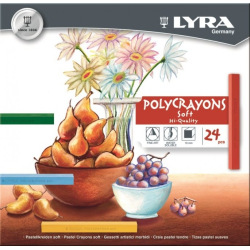 Pastel a la Tiza Lyra Polycrayons x 24 Colores