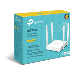 Router Tp Link Inalámbrico Ac750 4 Antenas Archer C24w