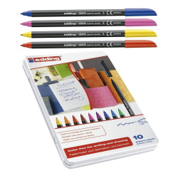 Marcador Edding 1200/10 Colour pen Set