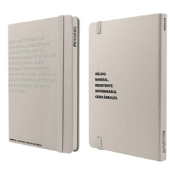 Cuaderno Mooving A5 T/D 96hjs Liso Notes Stone 1258132