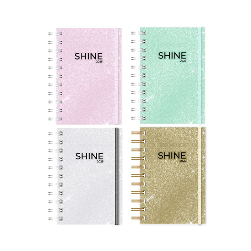 Agenda Onix 10x15 Shine Diaria 2025