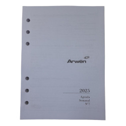 Repuesto Agenda Arwen N7 14x19 Semanal 2025
