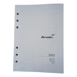 Repuesto Agenda Arwen N7 14x19 Diaria 2025